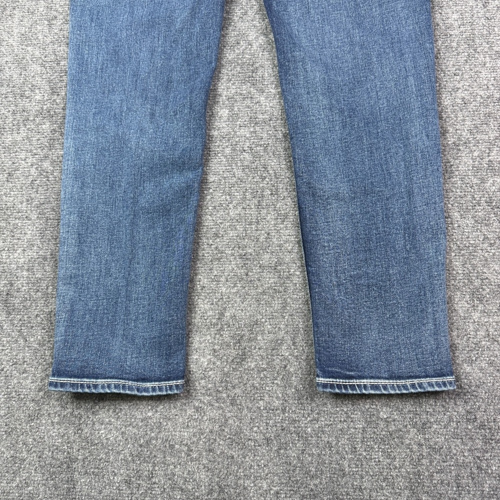 Vigoss Womens Tomboy Jeans 10 Straight Leg Blue Embroidered Stretch Y2K - Picture 10 of 16
